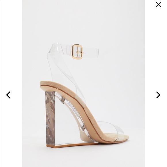 Clear Wedge Heels from Truffle Collection - Picture 4 of 7